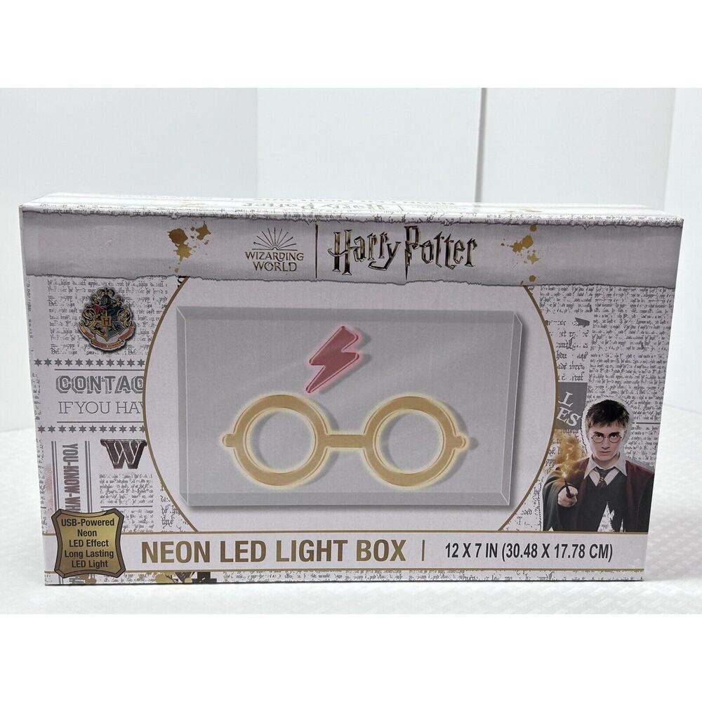 Harry Potter Neon LED Light Glasses 12" x‎ 7" USB Powered NEW and Sealed